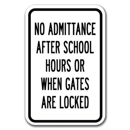 Signmission Safety Sign, 12 in Height, Aluminum, School Parking Only - Ad Gate A-1218 School Parking Only - Ad Gate